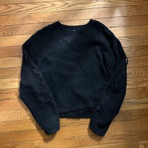 Lululemon Women's Black Sweatshirt Size 6